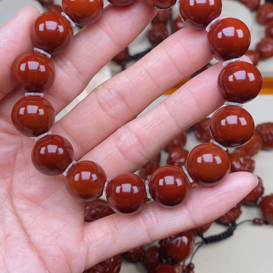 橄榄核吊坠光珠，