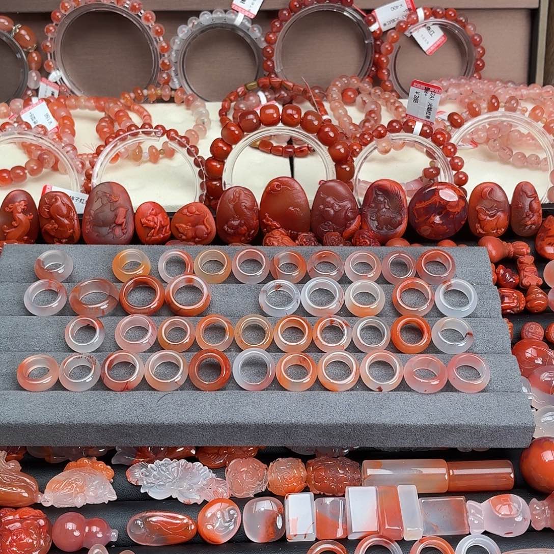 ****D南红玛瑙未镶嵌颈饰10