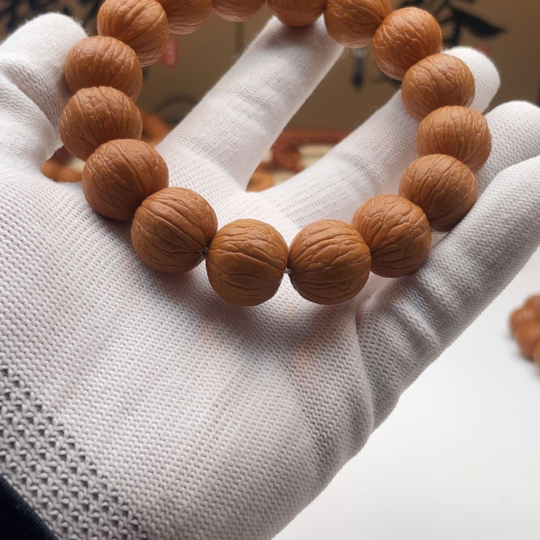 猴头核桃手串Z**17+聚宝盆