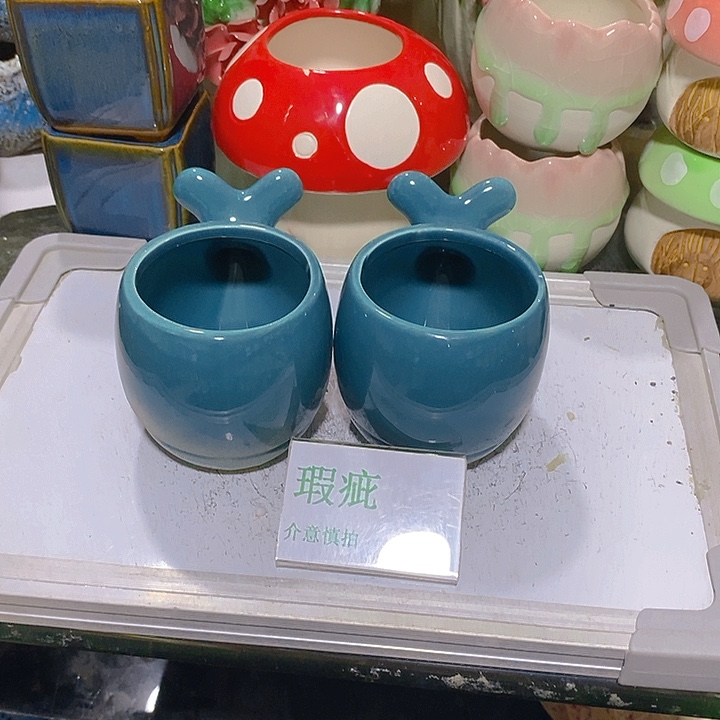 摆件多肉瑕疵盆有孔