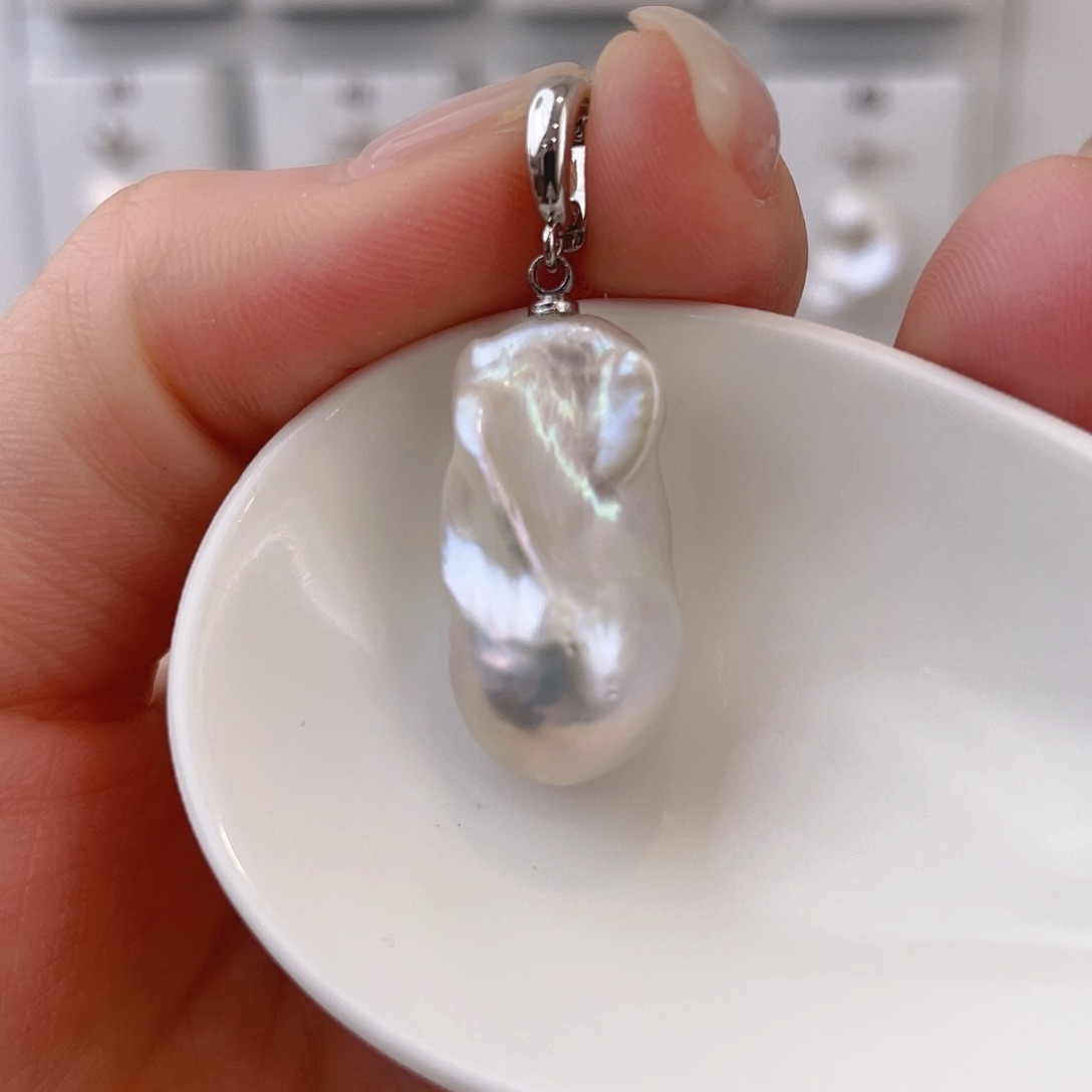 淡水珍珠颈饰银S925镶嵌