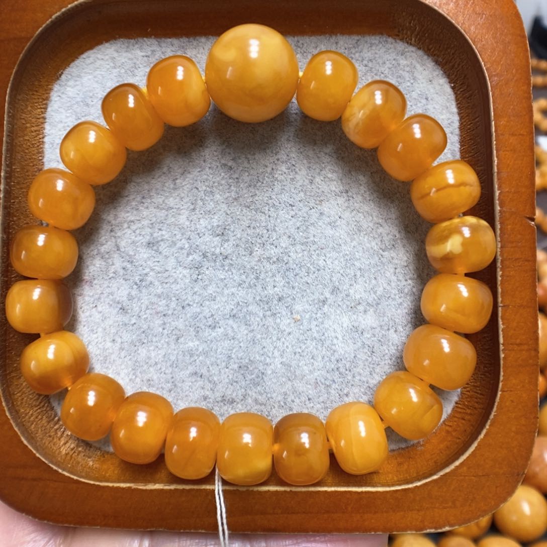 蜜蜡手串未镶嵌蜜蜡