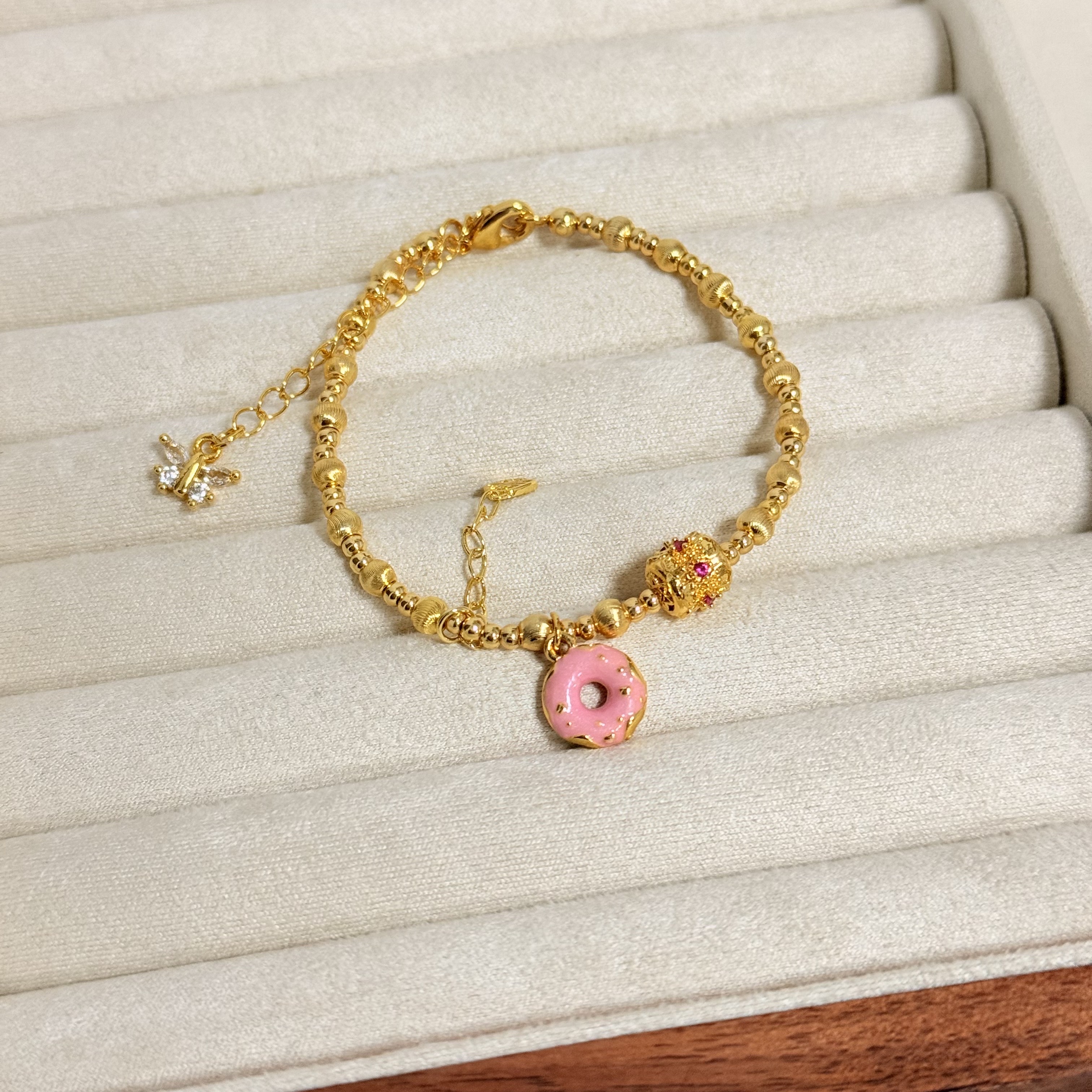 铜合金手链 甜甜圈手链女款铜配多样性发其一