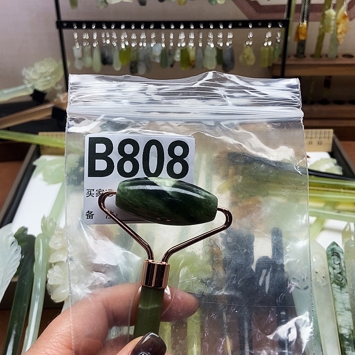 岫玉发簪未镶嵌呆*?