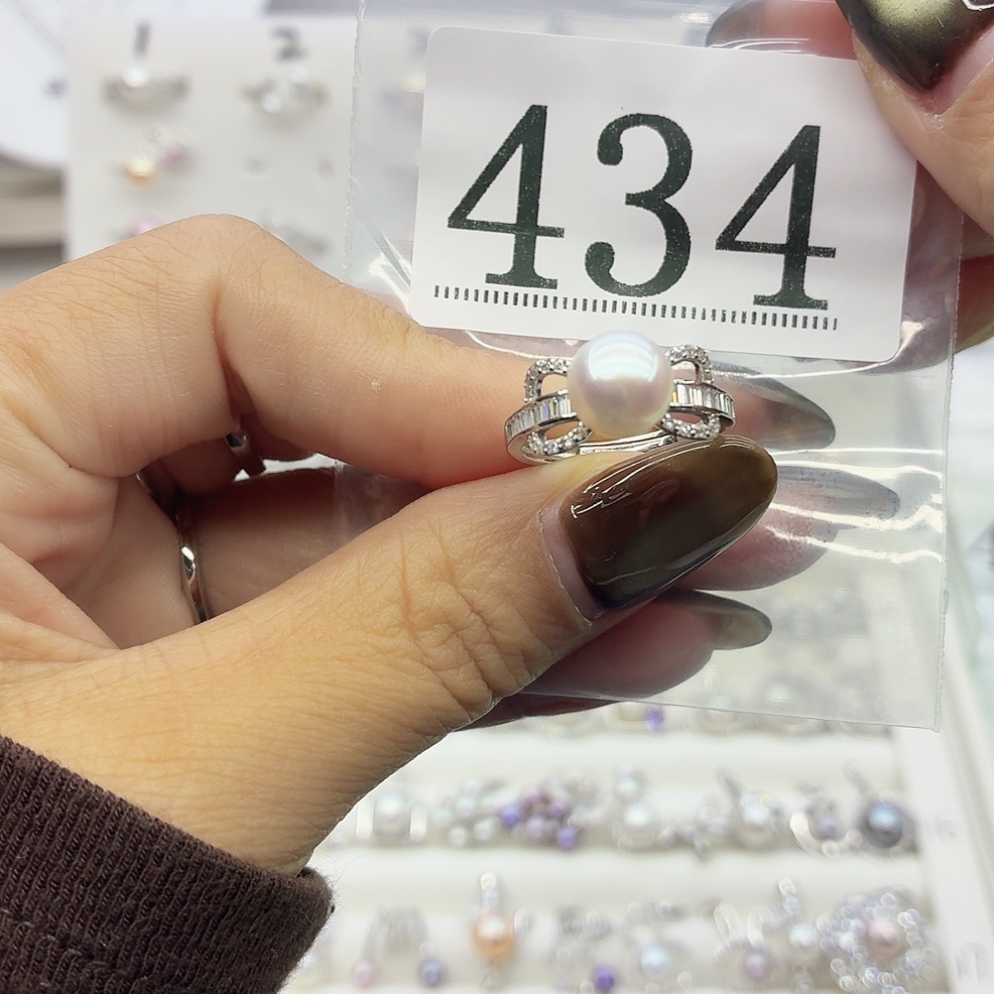 金***妈银S925镶嵌珠宝奇石淡水珍珠434拍2发1