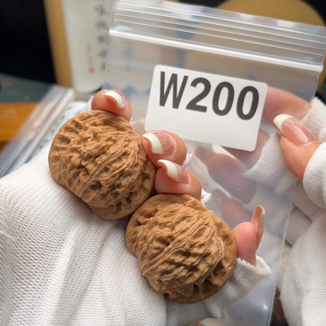 文玩核桃把件40赵闷为200微虚尖