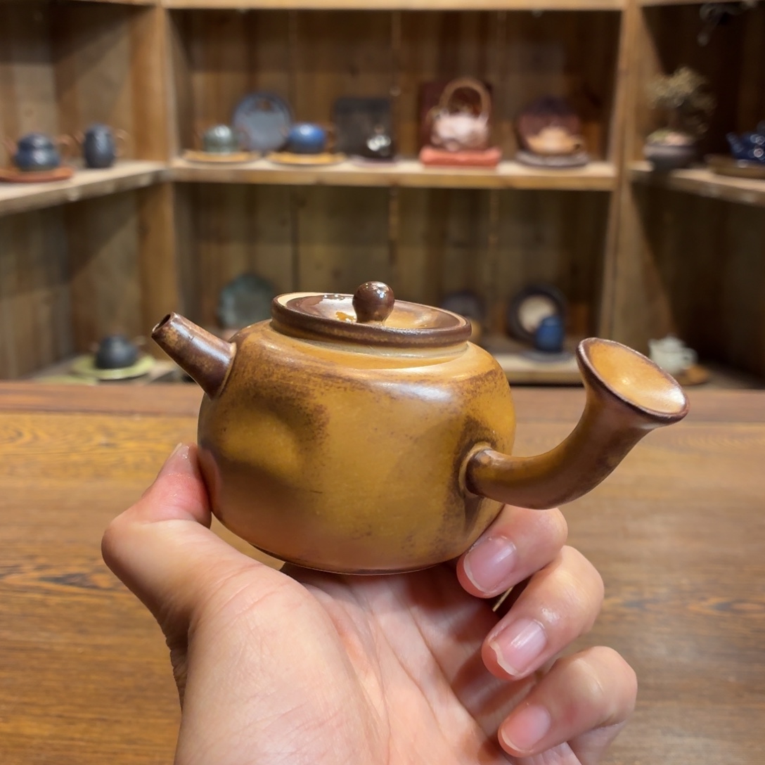柴烧老岩泥茶器皿