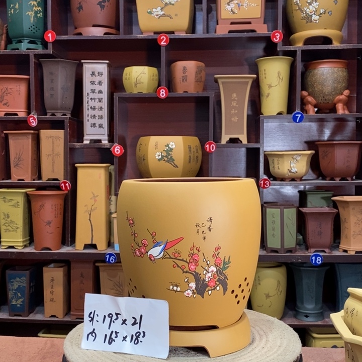 紫砂艺术紫砂花盆