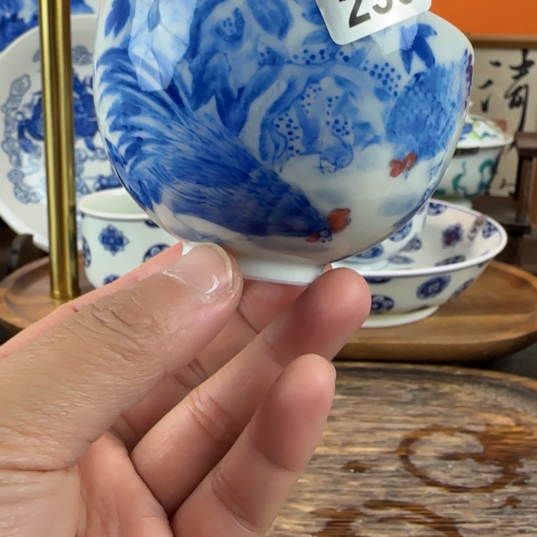 瓷片景德镇手绘青花茶器236
