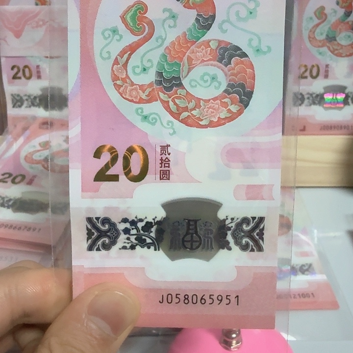 塑料小蛇钞号码058065951