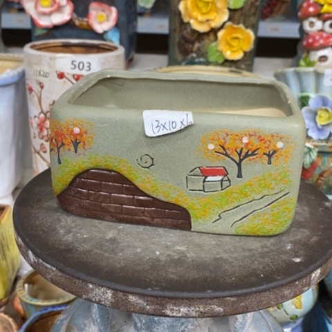 【闪购商品】红陶粗陶材质陶瓷多肉花盆