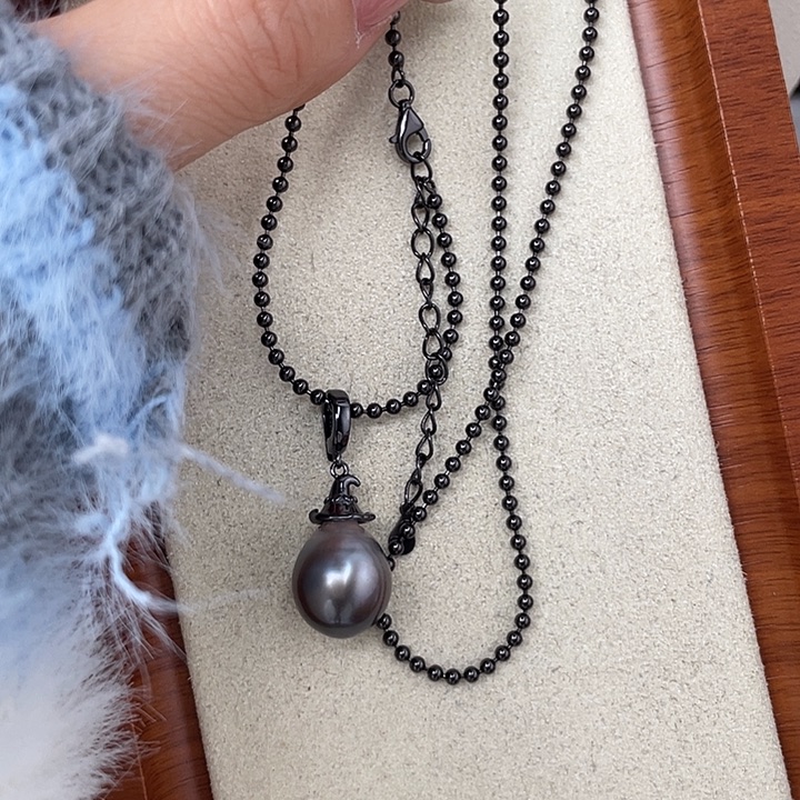 颈饰海水珍珠银S925镶嵌