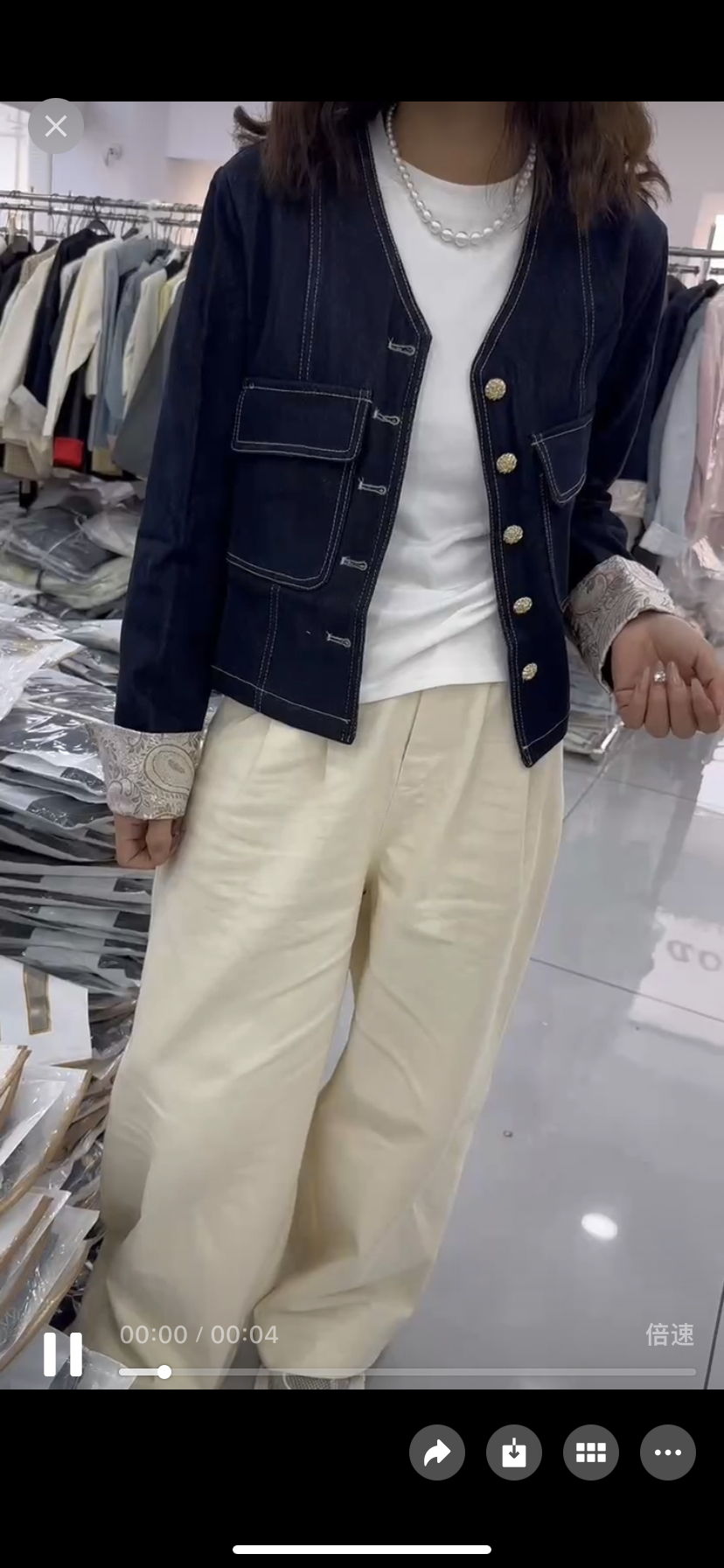 杨璇家精选春季新品牛仔外套8855