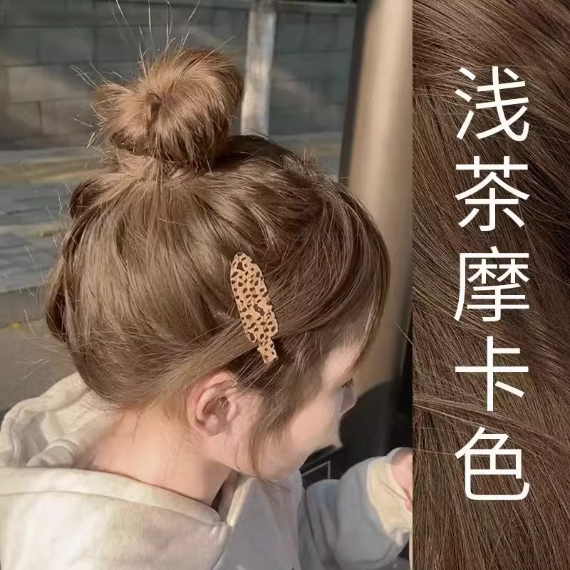 【买一送一】浅茶摩卡色okcss染发剂膏植物纯榛果灰棕自己在家染发