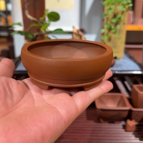 紫砂花盆原矿紫泥