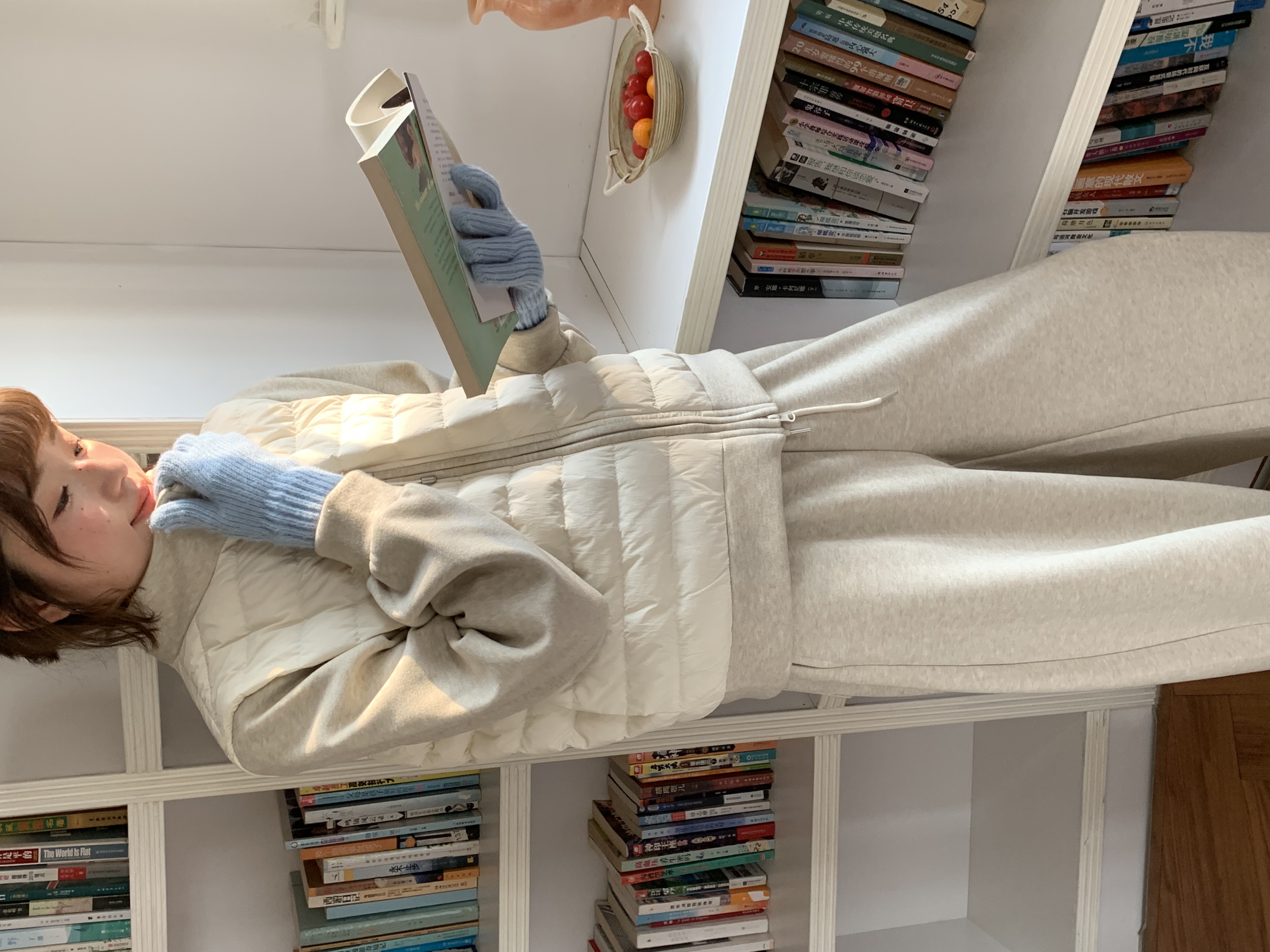 秋屿moment 百搭休闲保暖通勤两件套套装