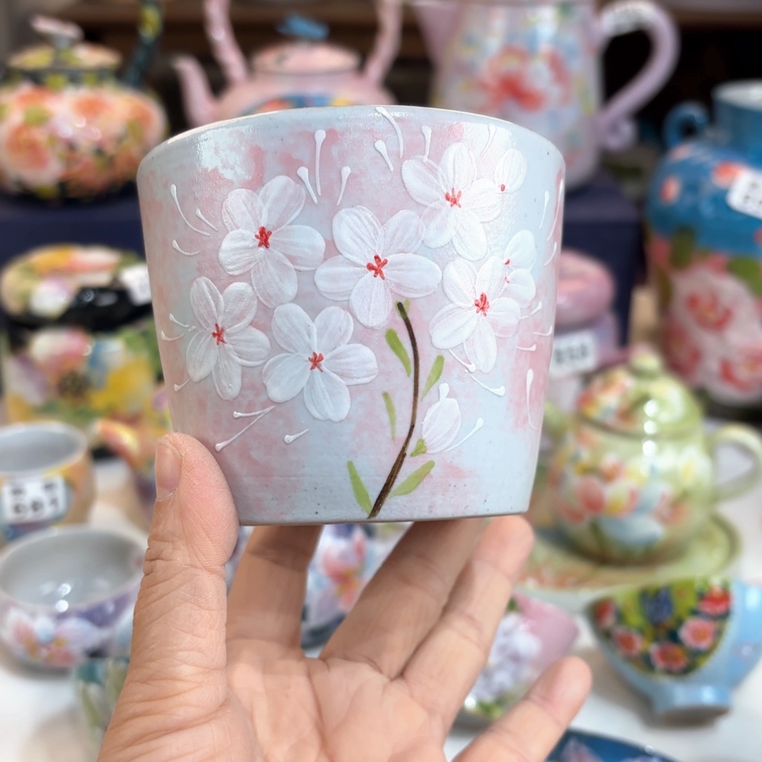 景德镇手绘高温釉下彩陶瓷茶具