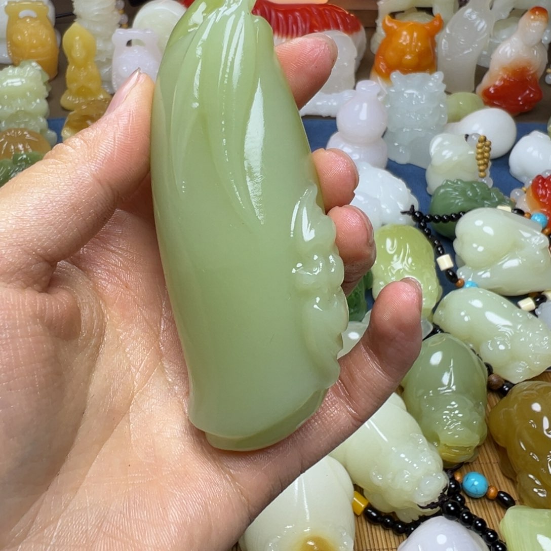 石材手工雕刻湖水库竹节