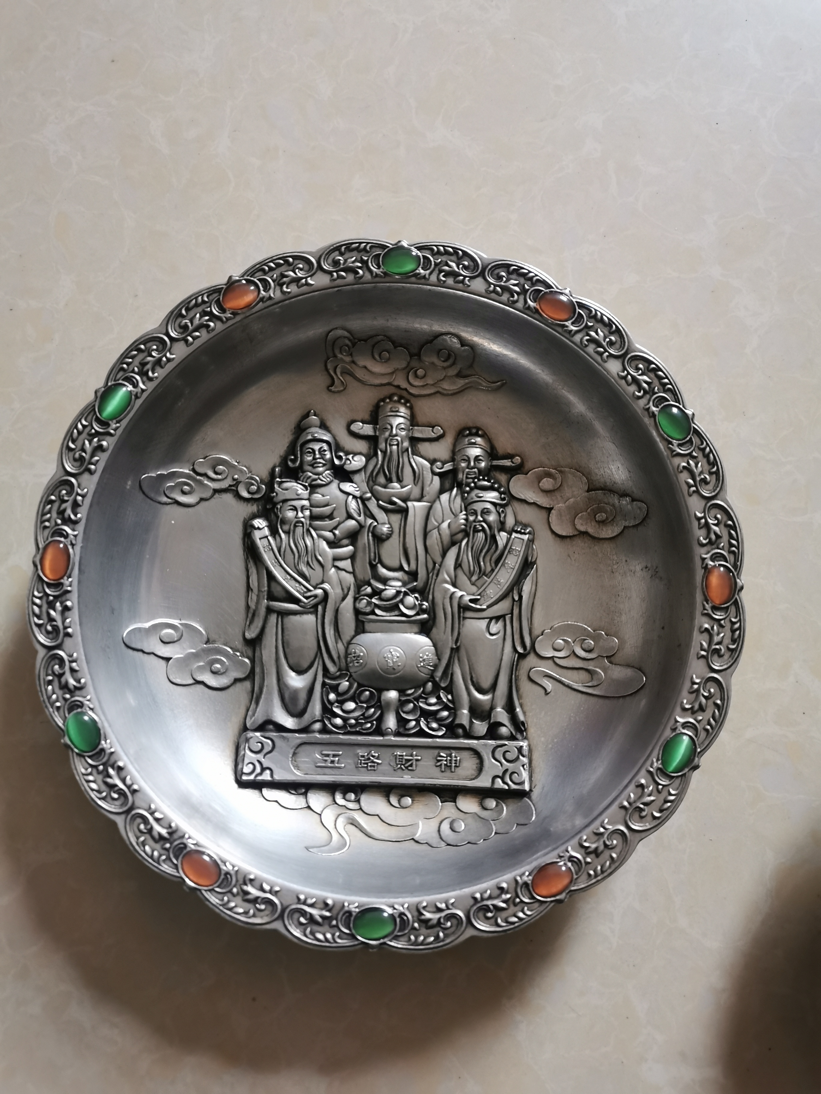 家居饰品 五路财财复古工艺品桌面摆件