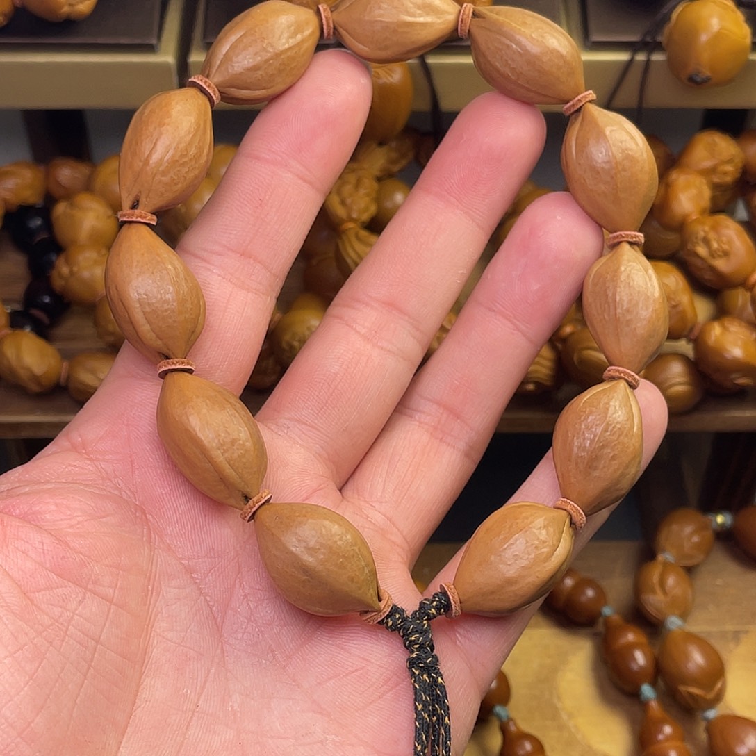 橄榄核手串/手链1626小铁核 微紫皮