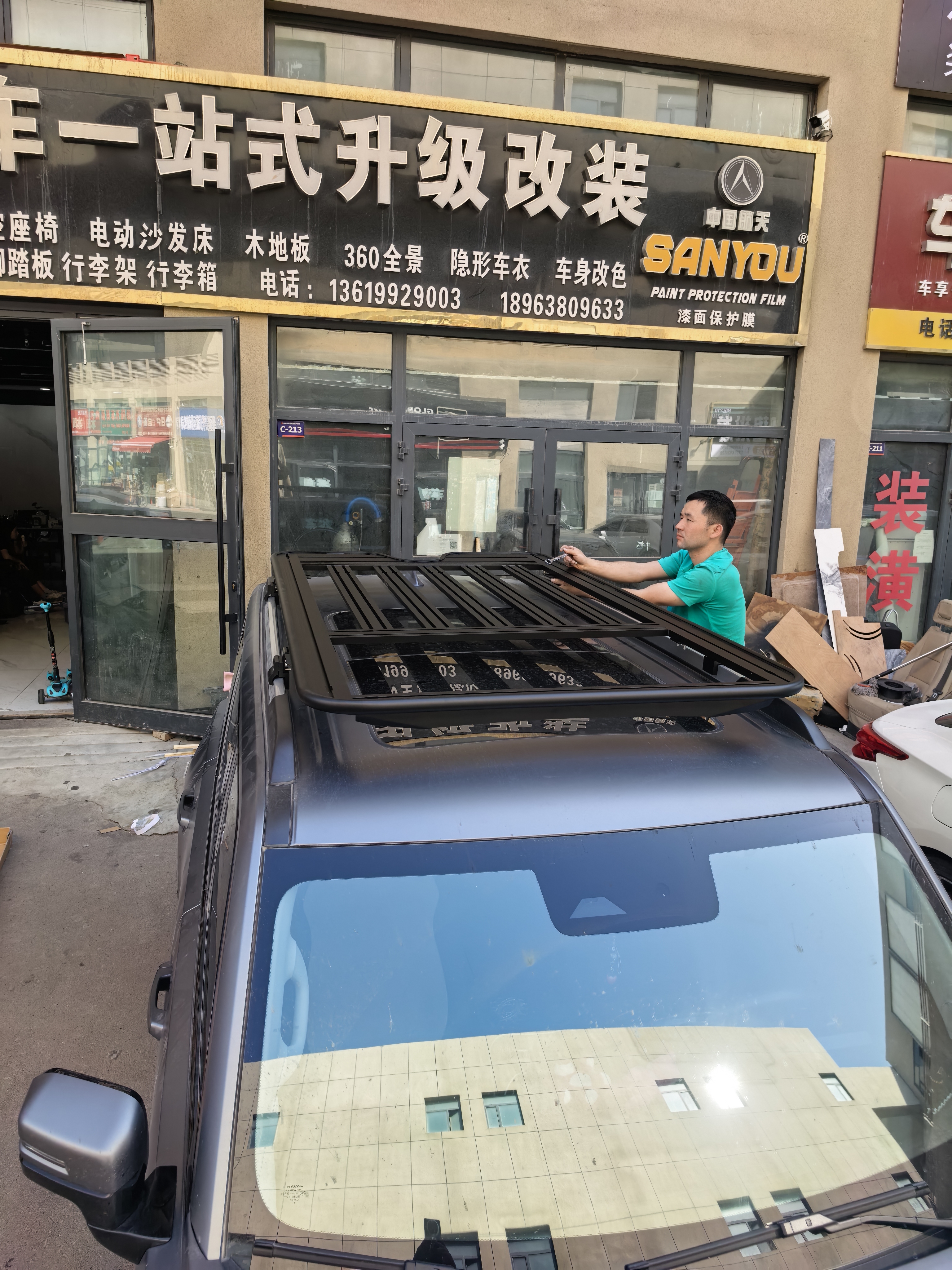 铝合金车顶行李架皮卡车顶平台改装配件