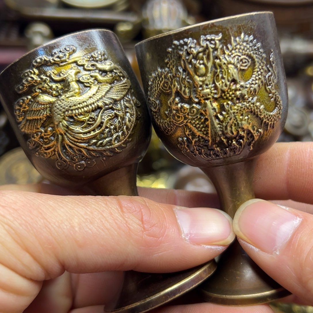 铜摆件欢迎欢迎你