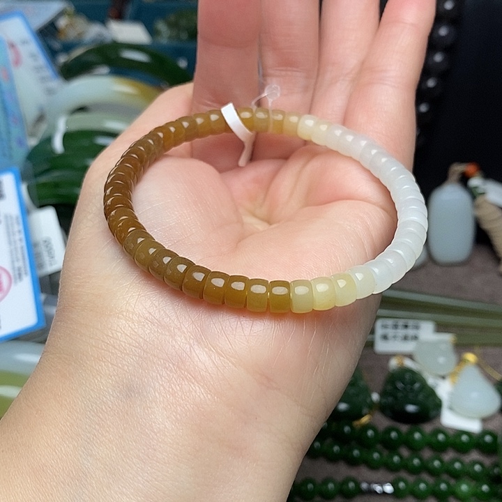 和田玉未镶嵌手链