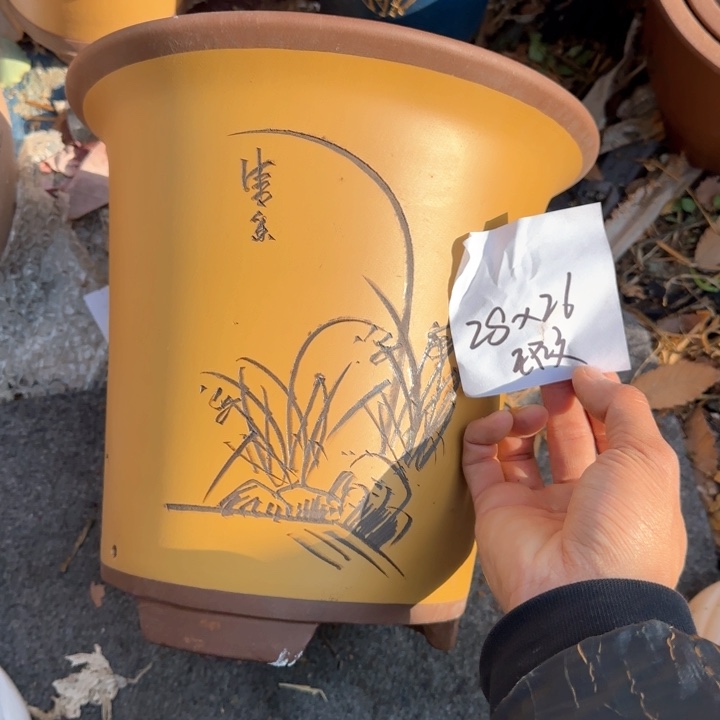 紫砂花盆特价清仓