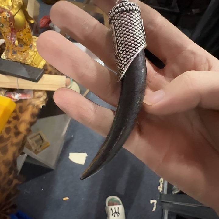 瓷片青花瓷器小盖子放漏