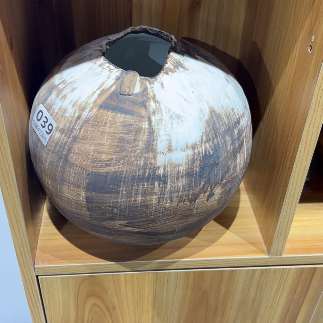 摆件陶瓷花瓶高28口8