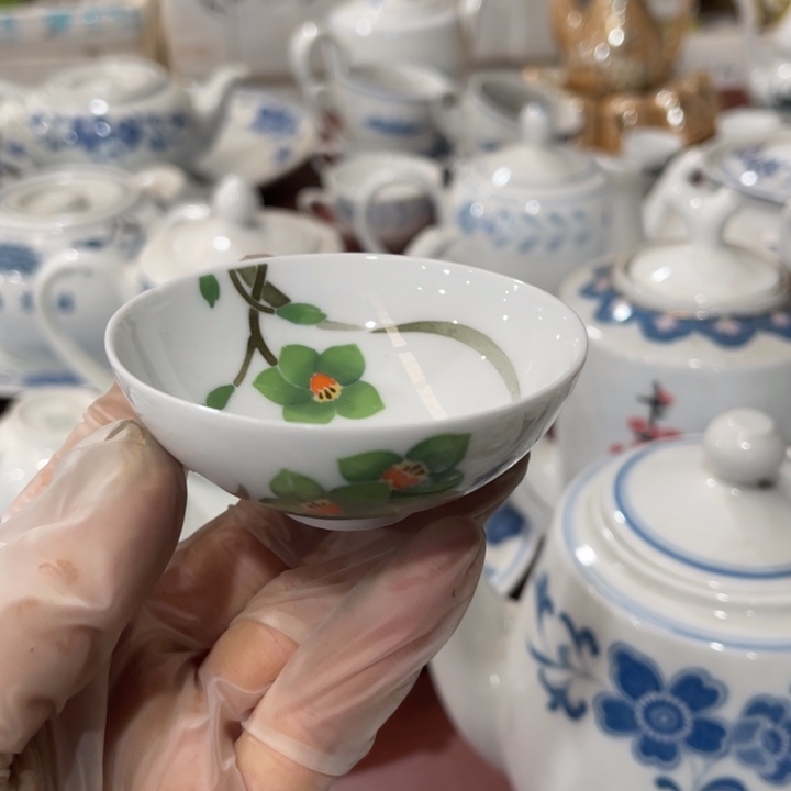 醴陵高温瓷器手绘微瑕60毫升