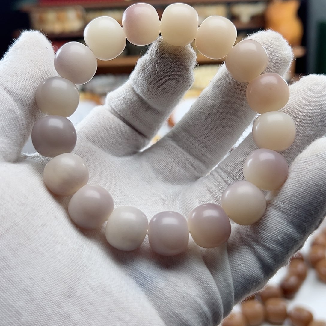 菩提根/象牙果手串卡14.5 干磨S12