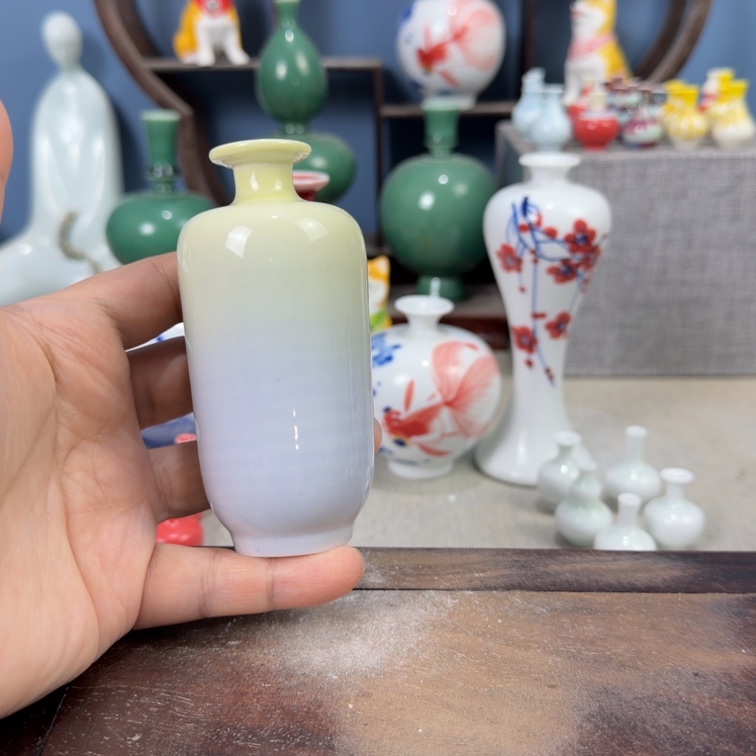 陶瓷手工小花器摆件