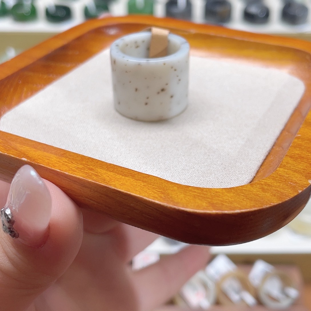 和田玉戒指未镶嵌3-17.1