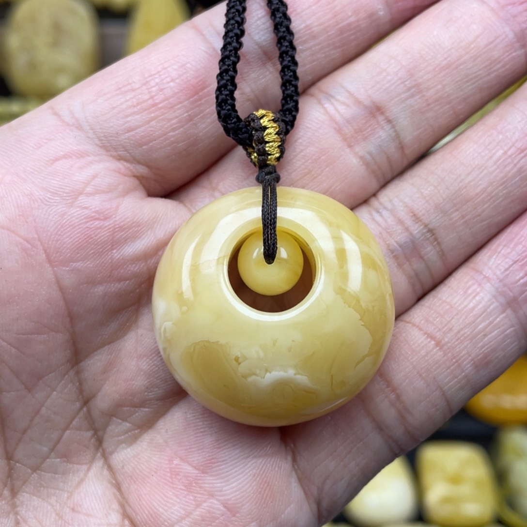 琥珀裸石未镶嵌琥珀蜜蜡