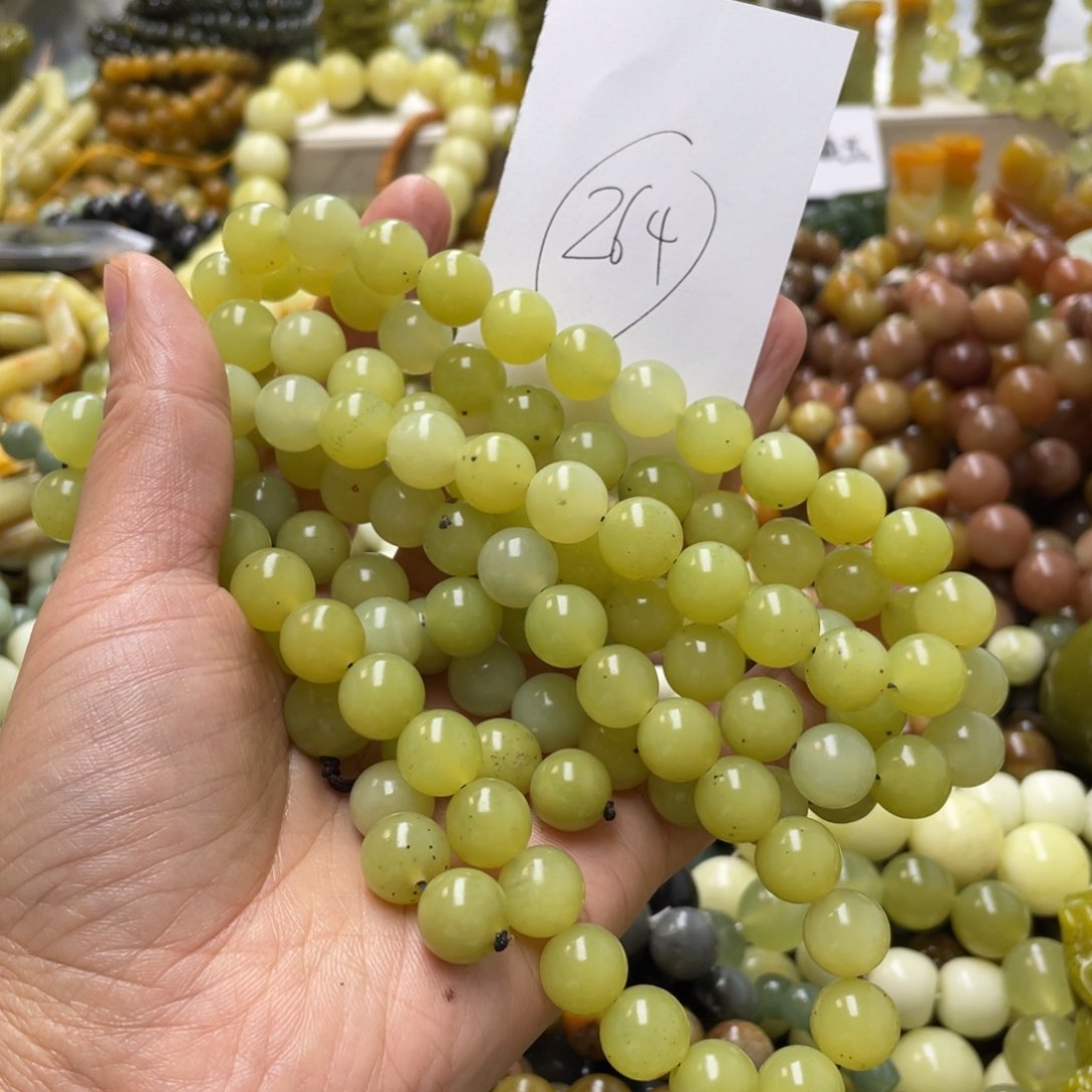 蛇纹石玉手链未镶嵌