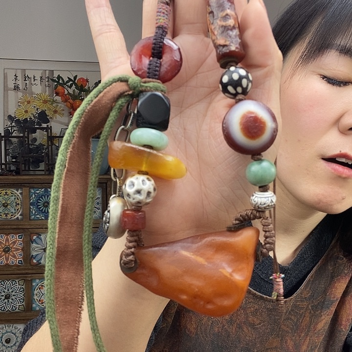 未镶嵌蜜蜡项链项链