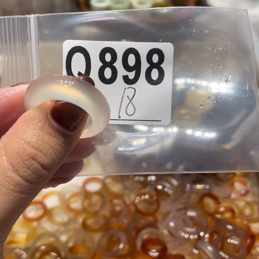 玛瑙/玉髓未镶嵌戒指898