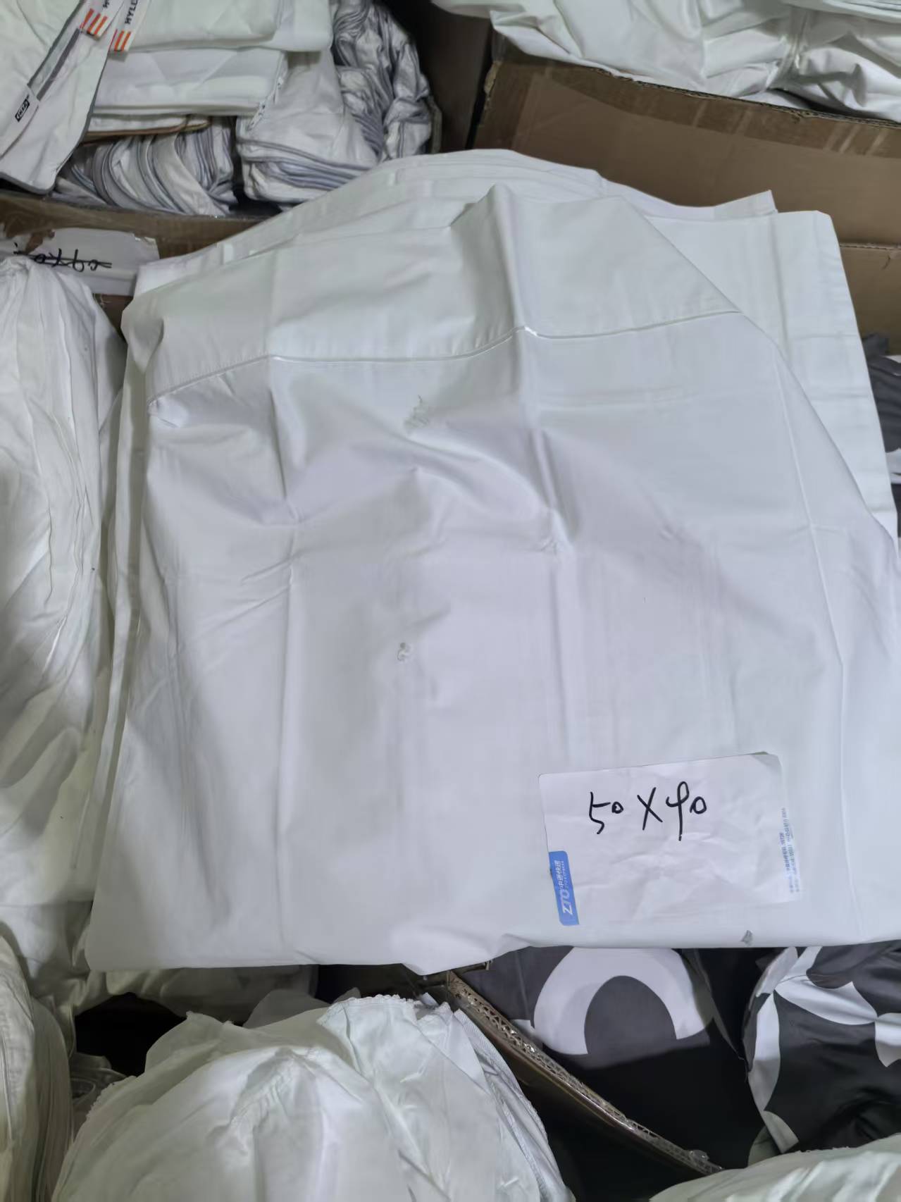 《厚广家》3楼50×90信封式涤棉白色枕套60%棉 发1对