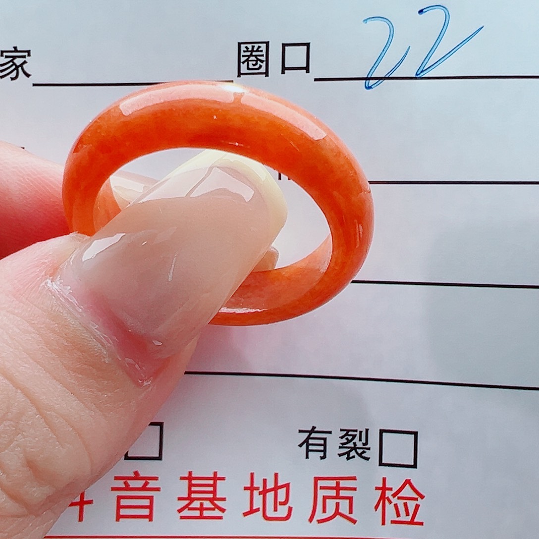 未镶嵌戒指翡翠羽**姐戒圈