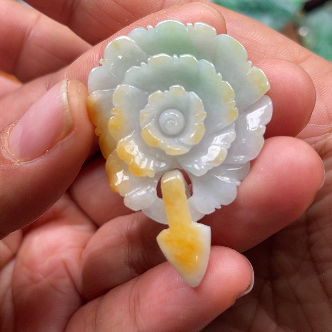 颈饰未镶嵌翡翠翡玉缘翡翠