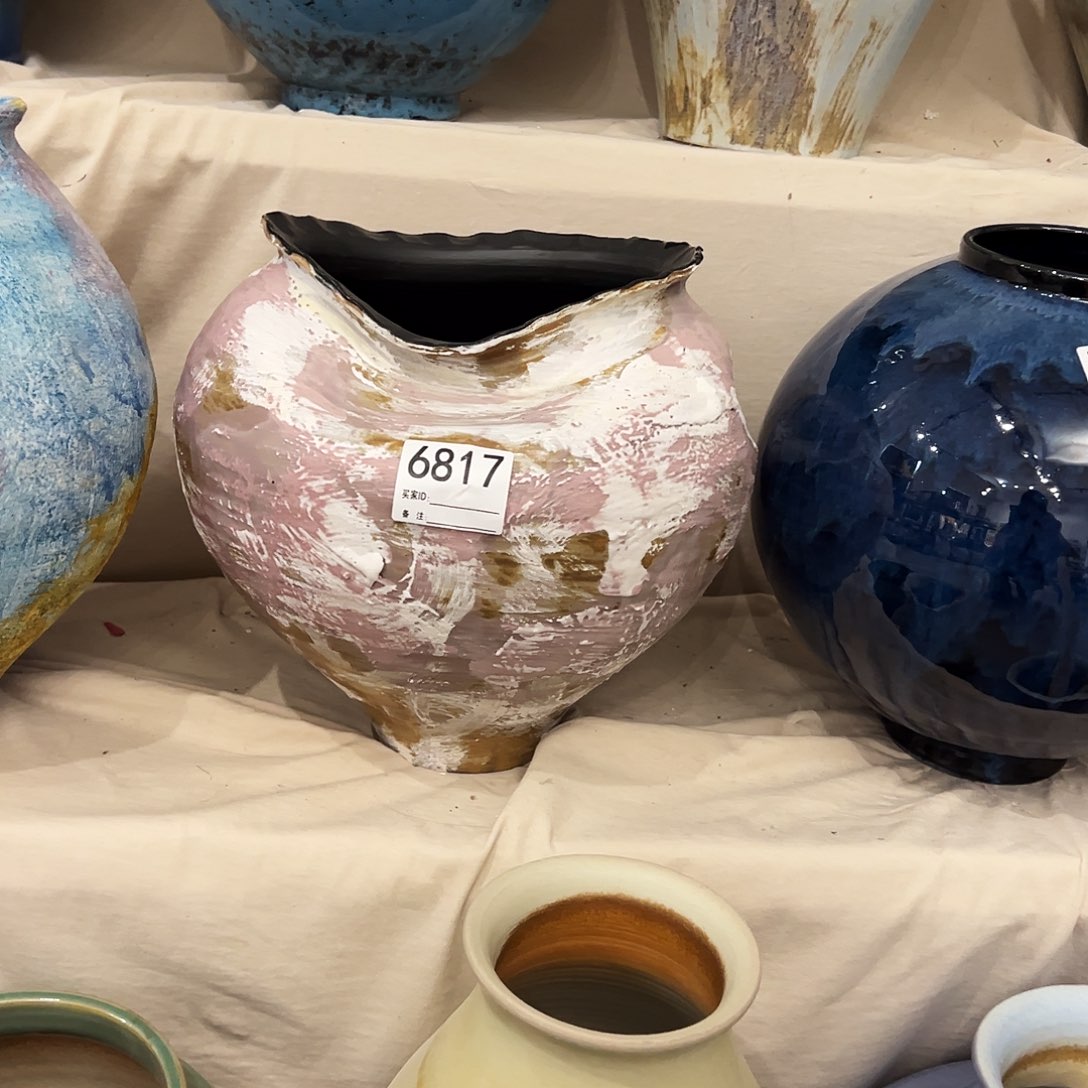 瓶6817高29口16×19 陶瓷花瓶无孔