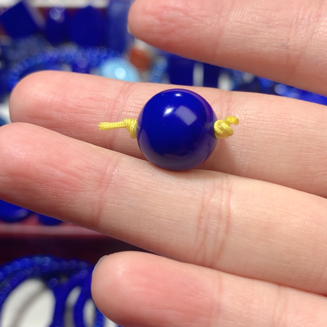 职***手青金石未镶嵌13.8单珠挂件