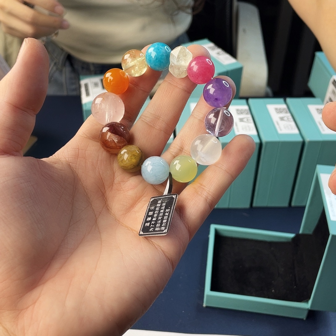 水晶银S925镶嵌手链