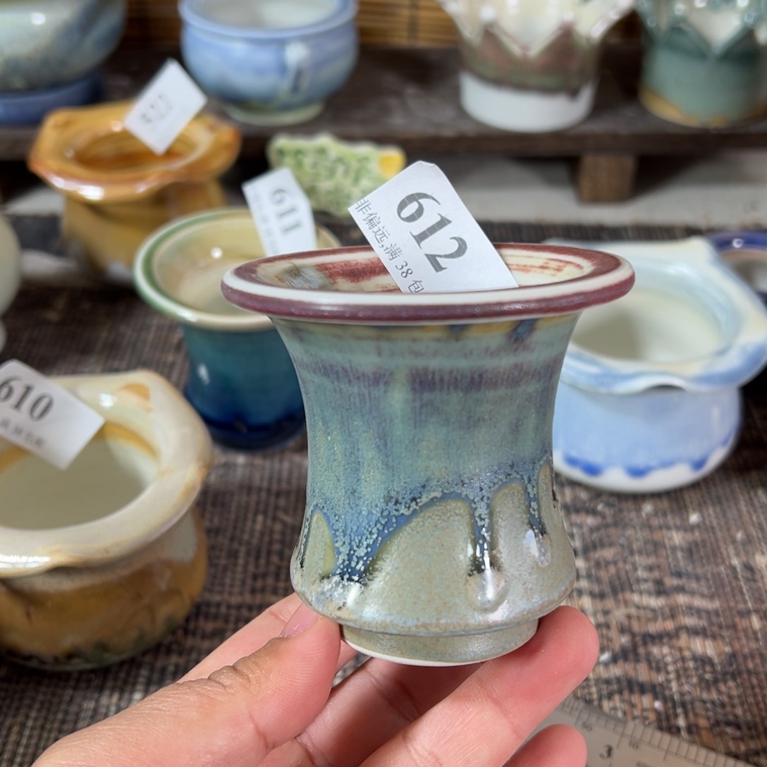 红陶景德镇手工花盆