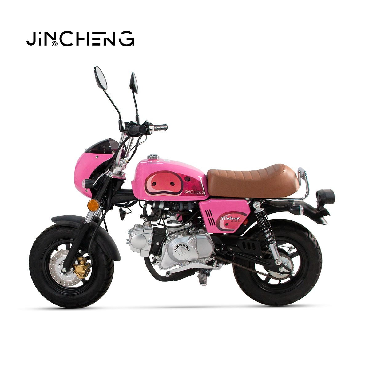 金城头罩款复古小摩托JC110-Q悟空mini迷你机车自动离合