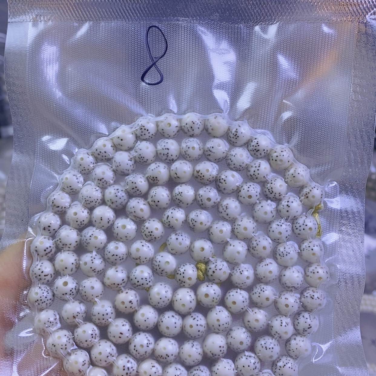 【闪购商品】星月菩提手串白***开星月