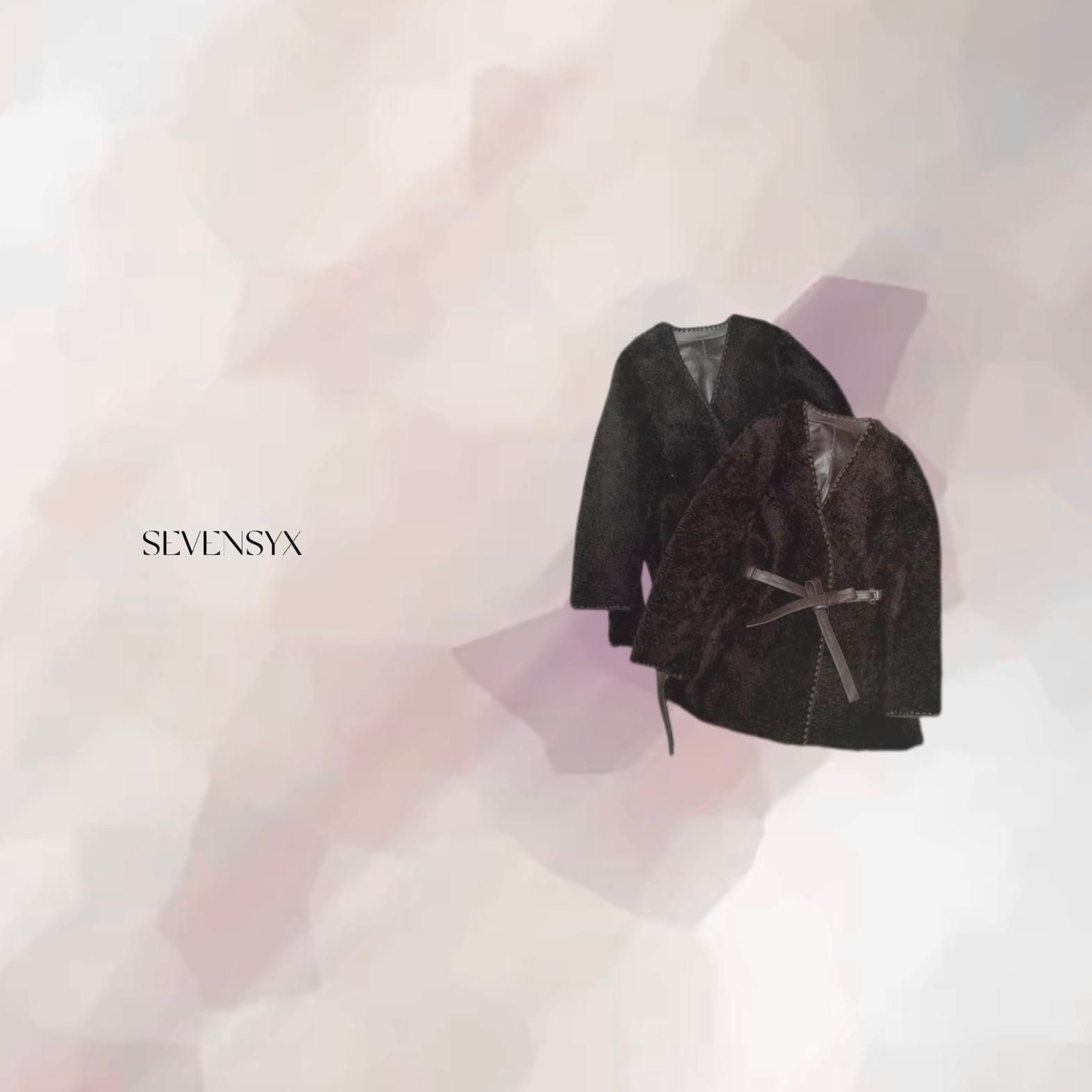 【76西班牙V领拉贡】jin口 顶奢拉贡 胎羊毛 真皮草 真羊皮毛一体 