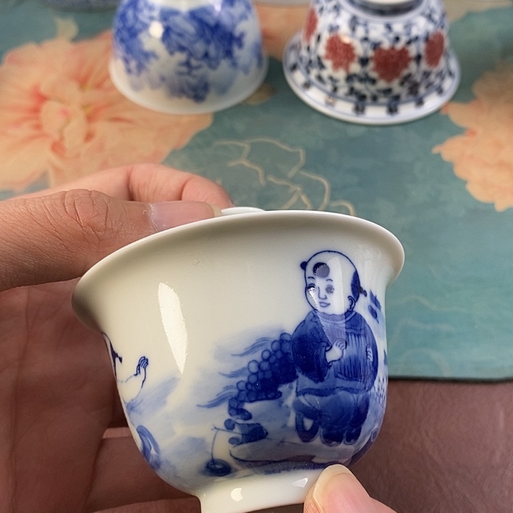 杯现代景德镇全手工全手绘茶具168888