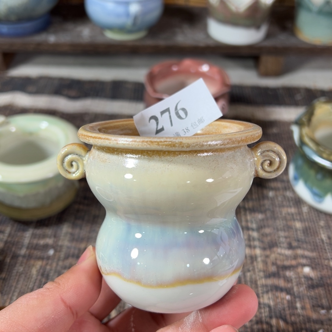 红陶景德镇手工花盆